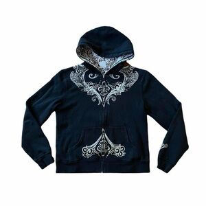 Vintage Crazy Shirts Grunge Y2K Reversible Hoodie - Size S